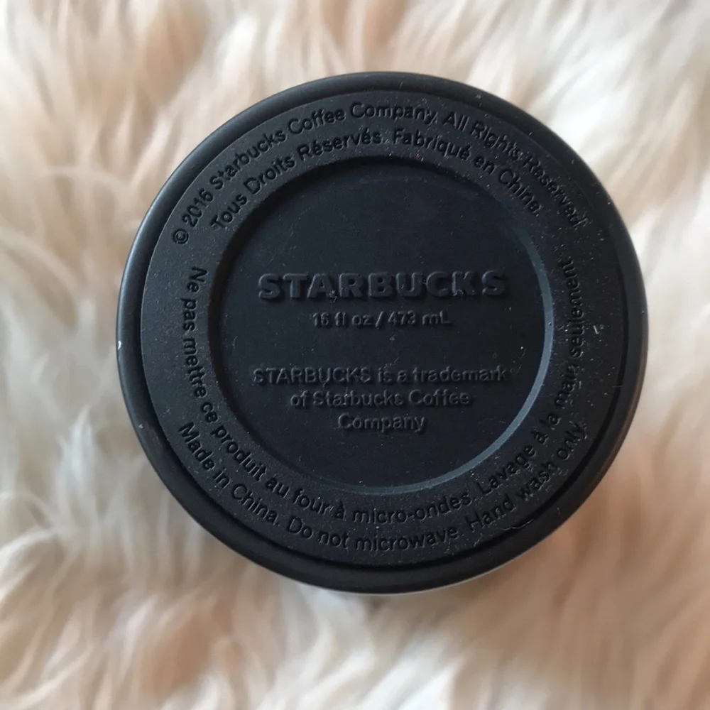 Starbucks Stainless Steel Matte Black Gold Siren